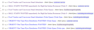 Perpetually looking for new employees : HALL STAFFS WANTED immediately for High End Indian Restaurant (Nishi Ojima)