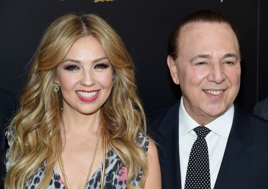 Beauty Pays. Why Attractive People are more successful by Daniel S. Hamermesh. Thalia (44) and Tommy Mottola (66). Image from the www.latintimes.com. Used without permission.